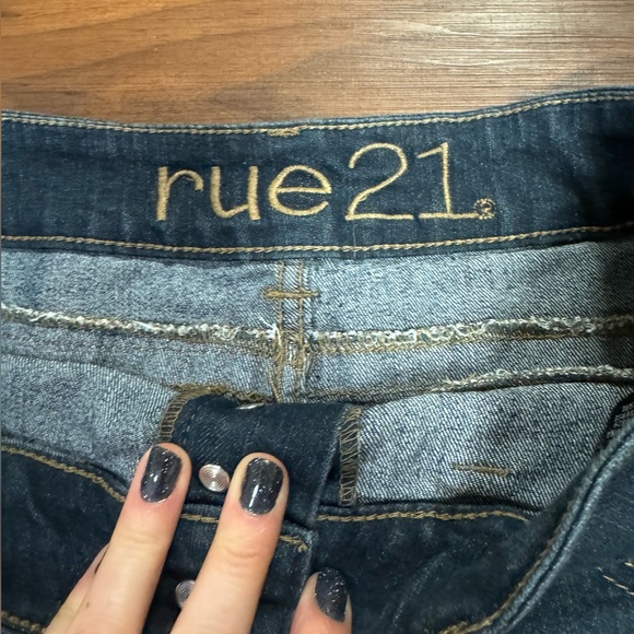 Rue 21 High Waist Jeans Shorts 5/6 - Picture 3 of 4